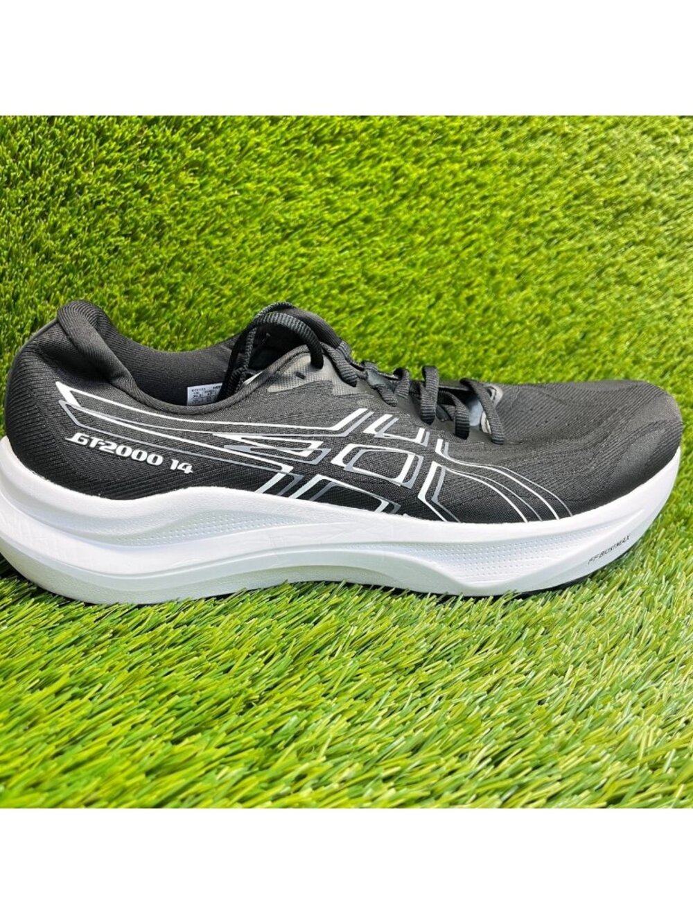 Asics GT-2000 14 Mens Size 12.5E Black White Athletic Running Shoes Sneakers